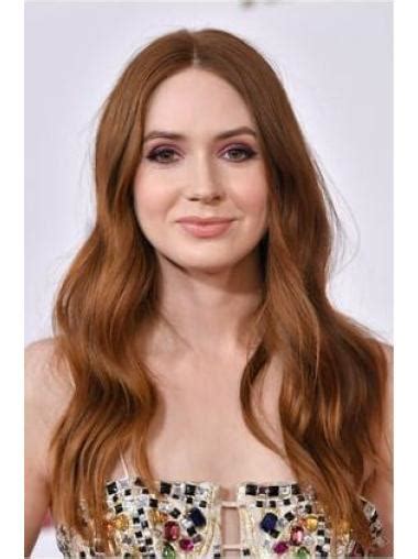 20" Lace Front Layered Brown Top Karen Gillan Wigs