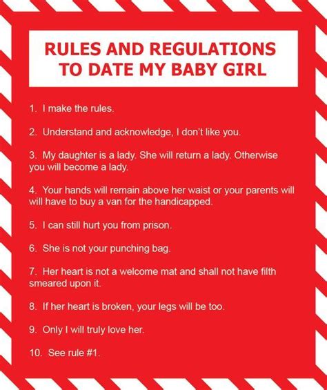 20 Golden Rules for Dating My Daughter and Getting My Approval