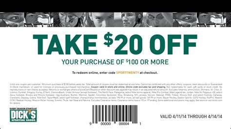 20 Off 100 Coupon Printable