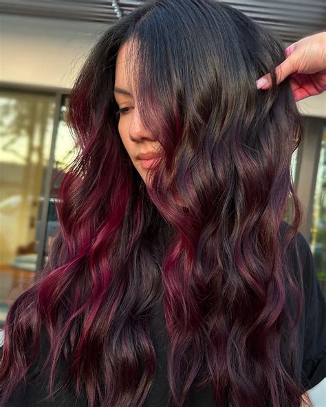 20 Real-Life Examples of Burgundy Ombre Hair