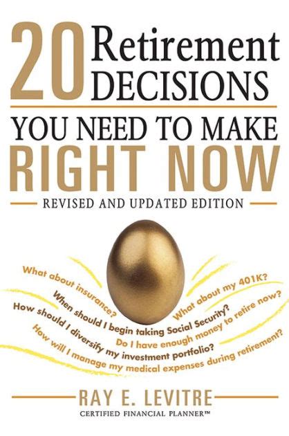 20 Retirement Decisions You Need to Make Right Now Epub