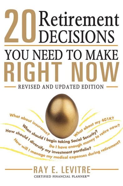 20 Retirement Decisions You Need to Make Right Now Epub