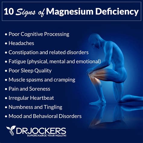 20 Signs and Symptoms of Magnesium Deficiency