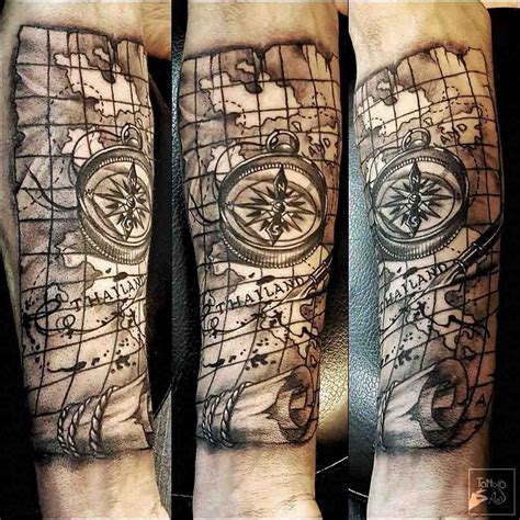 20 Stunning Mapas Tattoos: Wear Your World