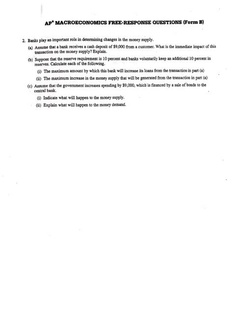 2000 Ap Macroeconomics Free Response Answers PDF