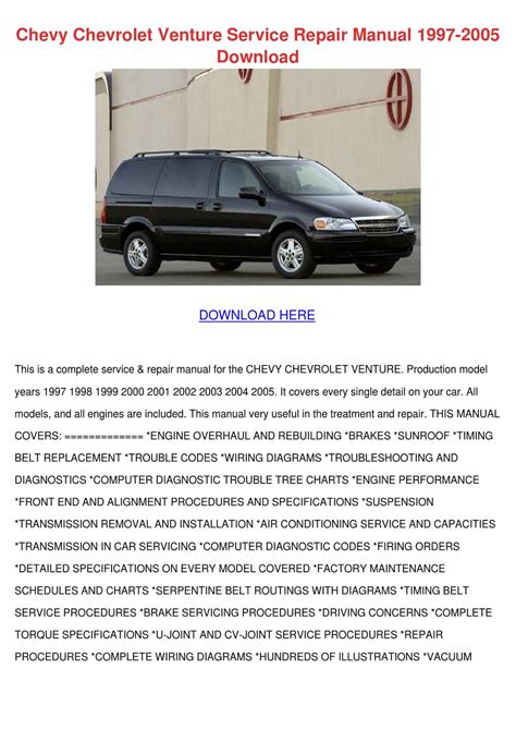 2000 Chevy Venture Repair Manual Ebook Reader