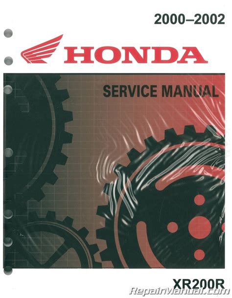 2000 HONDA SERVICE MANUAL XR200R Pdf Ebooks Free Ebook Doc