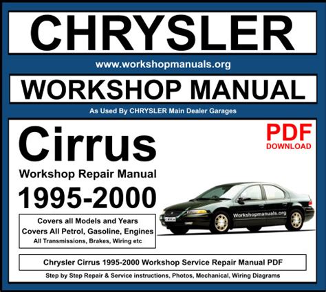 2000 chrysler cirrus repair manual Reader