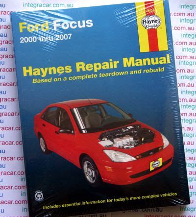 2000 ford focus repair manual online Doc