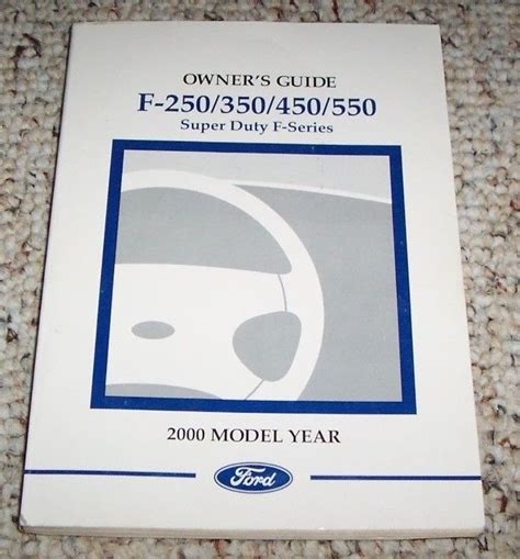 2000 ford super duty owners manual Epub