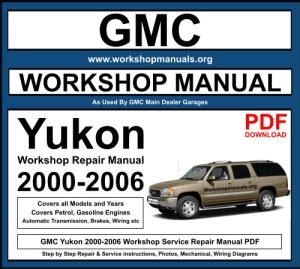 2000 gmc yukon xl repair manual Kindle Editon