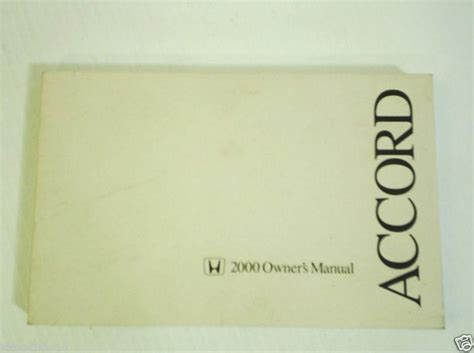 2000 honda accord coupe owner manual Reader