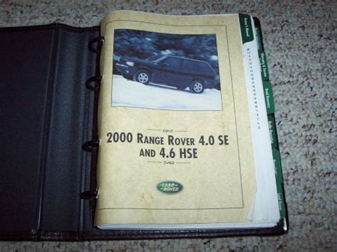 2000 land rover range rover owners manual PDF