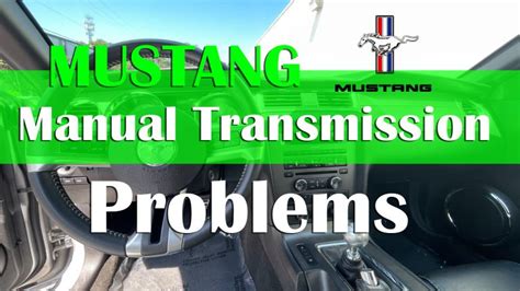 2000 mustang manual transmission problems PDF