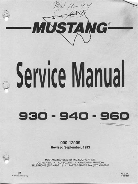 2000 mustang service manual Doc