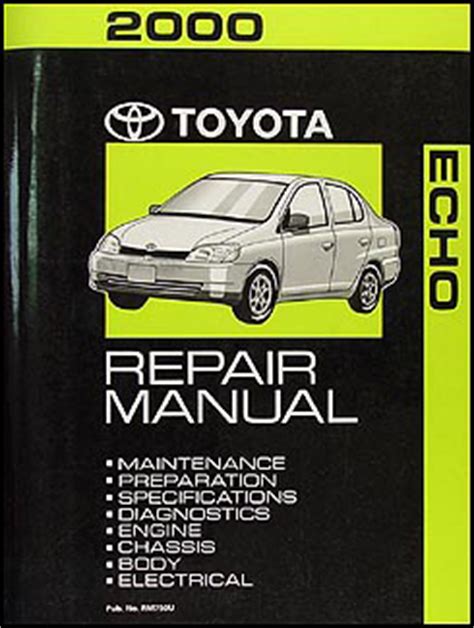 2000 toyota echo repair shop manual original PDF