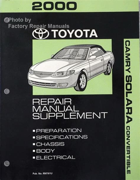 2000 toyota solara maintenance manual Reader
