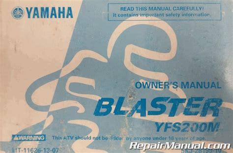 2000 yamaha blaster manual Kindle Editon