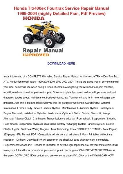 2001 400ex service manual Doc