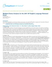 2001 Ap English Language Released Exam Answers Doc