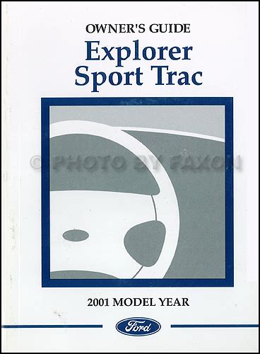 2001 Ford Explorer Sport Owners Manual Ebook Kindle Editon