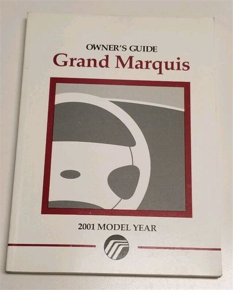 2001 Mercury Grand Marquis  Owners Manual Ebook Epub