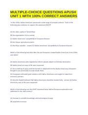 2001 apush multiple choice answers Doc