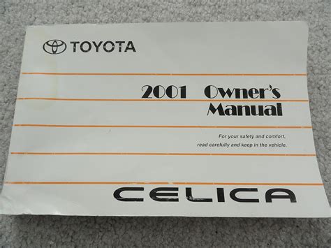 2001 celica owners manual Reader