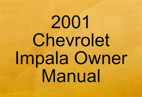 2001 chevrolet caprice owners manual 1 Reader