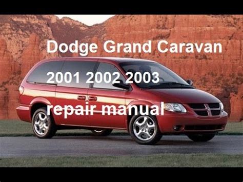 2001 dodge caravan owner manual PDF