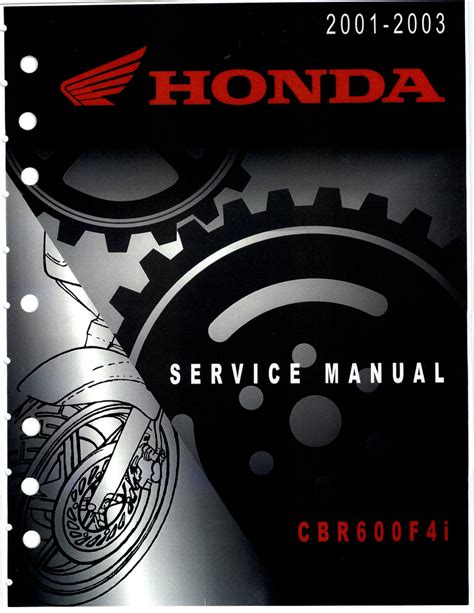 2001 honda cbr 600 f4i service manual Reader