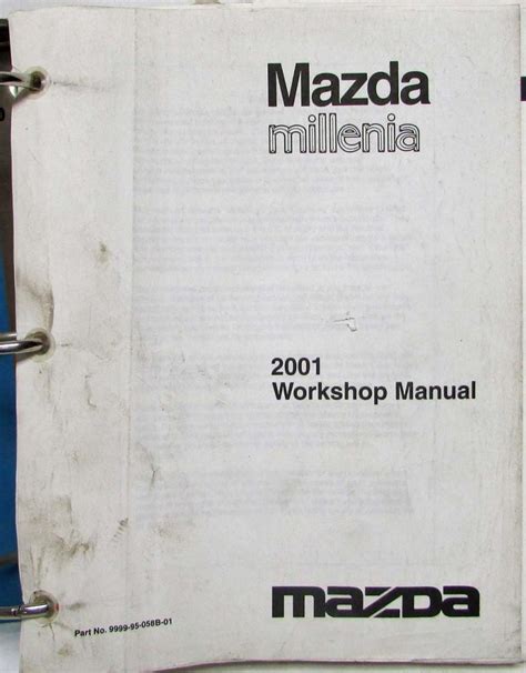 2001 mazda millenia manual PDF