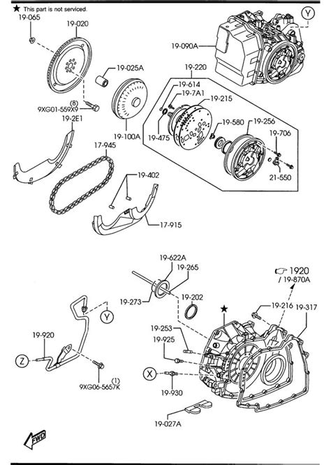 2001 mazda tribute automatic transmission diagram PDF