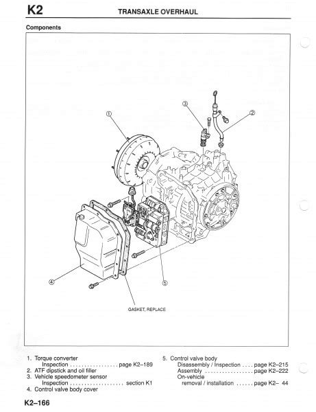 2001 mazda626 transmission service manual PDF