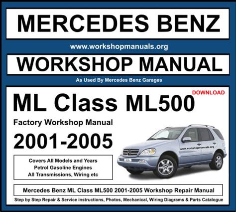 2001 ml500 owners manual PDF