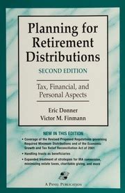 2001 planning for retirement distributions Reader