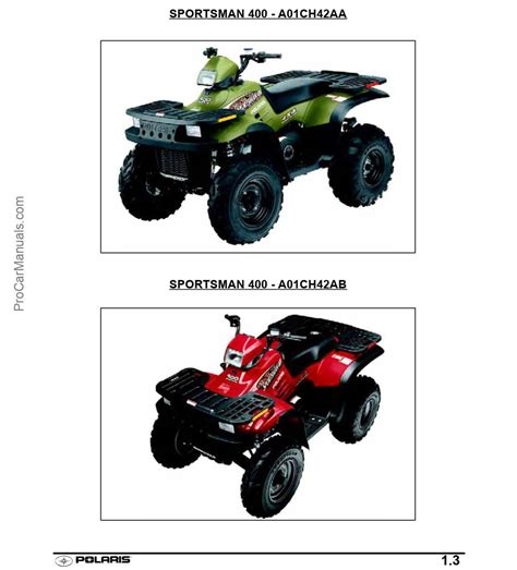 2001 polaris sportsman 400 service manual Doc