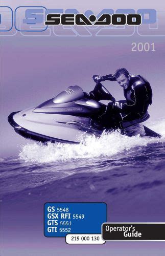 2001 seadoo gti owners manual Kindle Editon