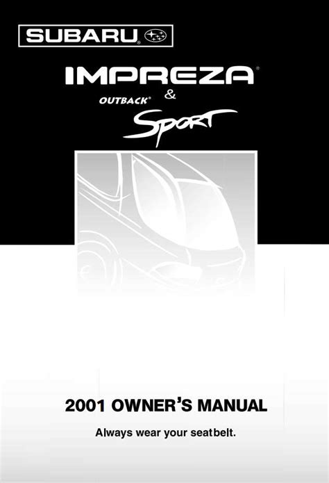 2001 subaru impreza owners manual Reader