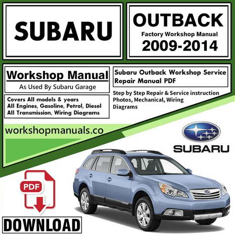 2001 subaru outback repair manual free Doc