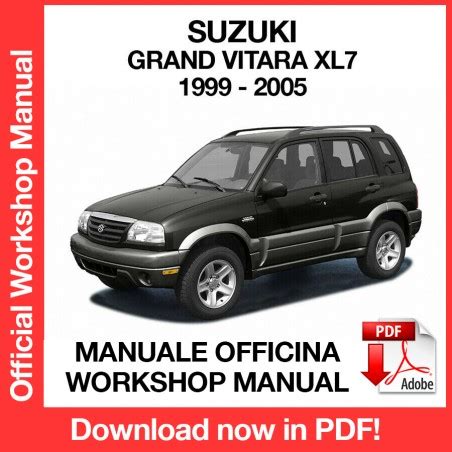 2001 suzuki grand vitara workshop manual PDF