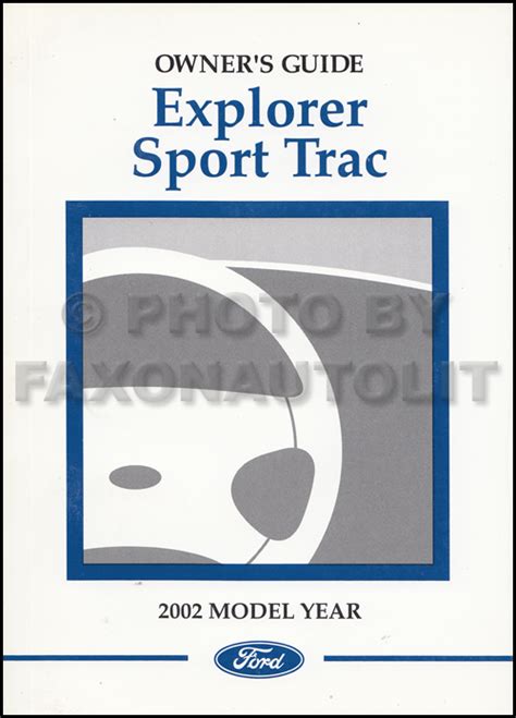2002 Ford Explorer Sport Owners Manual Ebook Reader