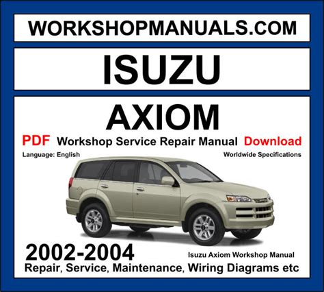 2002 Isuzu Axiom Service Manual Pdf Ebook Kindle Editon