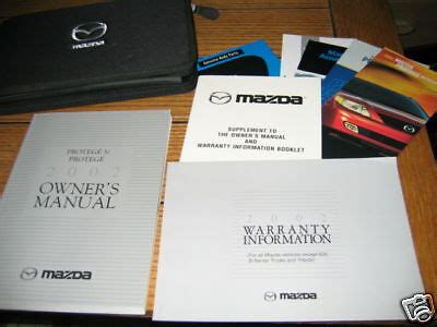 2002 Mazda Protege  Owners Manual Ebook Doc