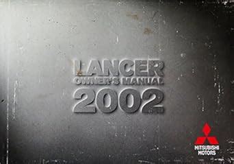 2002 Mitsubishi Lancer Owners Manual  Ebook Reader