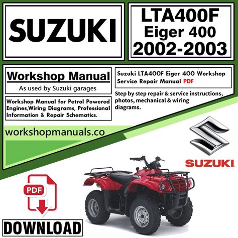 2002 SUZUKI AUTOMATIC 400 EIGER REPAIR MANUAL FREE EBOOK PDF Ebook Ebook Kindle Editon