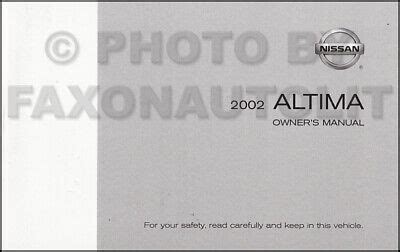 2002 altima owners manual Reader