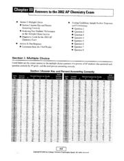 2002 ap chem multiple choice answers Epub