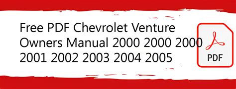 2002 chevy venture manual pdf Epub