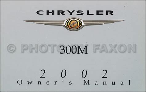 2002 chrysler 300m manual book guide Epub